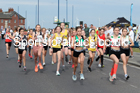 Girls under-13s 2021 Northern 6 and 4 Stage and Young Athletes Road Relays, Redcar. Photo: David T. Hewitson/Sports for All Pics
